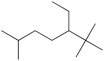 2,2,6-trimethyl-3-ethylheptane Structure