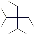 2,4-dimethyl-3,3-diethylpentane 구조식 이미지