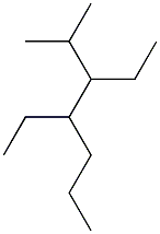 2-methyl-3,4-diethylheptane Structure