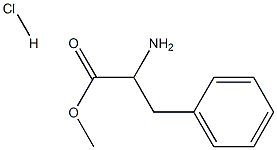 METHYL L-2-AMINO-3-PHENYLPROPANOATE HYDROCHLORIDE 구조식 이미지