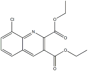 DIETHYL 8-CHLORO-2,3-QUINOLINEDICARBOXYLATE 구조식 이미지