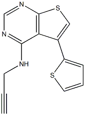 N4-PROP-2-YNYL-5-(2-THIENYL)THIENO[2,3-D]PYRIMIDINE-4-AMINE 구조식 이미지