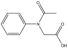 N-phenylaceturic acid 구조식 이미지