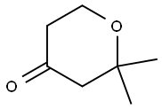 tetrahydro-2,2-dimethylpyran-4-one 구조식 이미지