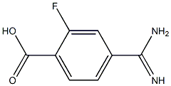 4-AMIDINO-2-FLUOROBENZOIC ACID Structure