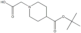 4-BOC-PIPERIDYLACETIC ACID 구조식 이미지