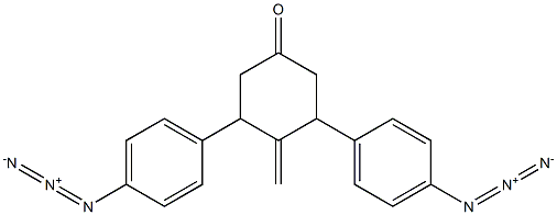 CYCLOHEXANONE, 2,6-BIS [4-AZIDOPHENYL] METHYLENE-4 Structure