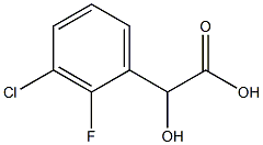 3-CHLORO-2-FLUOROMANDELIC ACID 구조식 이미지