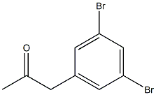 3,5-DIBROMOPHENYLACETONE Structure