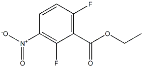 2,6-DIFLUORO-3-NITROBENZOIC ACID ETHYL ESTER Structure