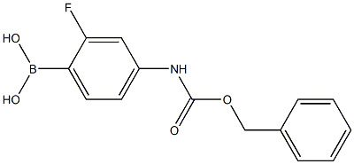 4-(benzyloxycarbonylamino)-2-fluorophenylboronic acid Structure