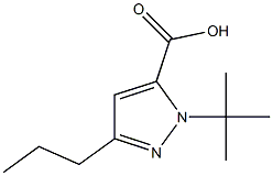 1-(1,1-DIMETHYLETHYL)-3-PROPYL-1H-PYRAZOLE-5-CARBOXYLICACID Structure