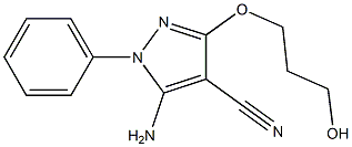 5-AMINO-3-(3-HYDROXYPROPOXY)-1-PHENYL-1H-PYRAZOLE-4-CARBONITRILE Structure