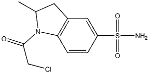 1-(CHLOROACETYL)-2-METHYLINDOLINE-5-SULFONAMIDE Structure