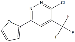 3-CHLORO-6-(2-FURYL)-4-(TRIFLUOROMETHYL)PYRIDAZINE 구조식 이미지