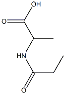 2-(PROPIONYLAMINO)PROPANOIC ACID Structure