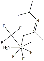 4-AMINO-4,4,4-TRIFLUORO-2-ISOPROPYLIMINO-4-(TRIFLUOROMETHYL)PENTANE 구조식 이미지