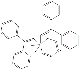 4,4-BIS(2,2-DIPHENYL-ETHEN-1-YL)-4,4-DIMETHYLPHENYL 구조식 이미지