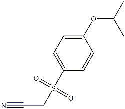 (4-ISO-PROPOXY-BENZENESULFONYL)-ACETONITRILE 98% 구조식 이미지