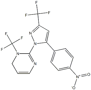 5-(4-NITROPHENYL)-1-[3-(TRIFLUOROMETHYL)PYRIMIDIN-2-YL]-3-(TRIFLUOROMETHYL)PYRAZOLE Structure