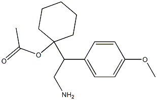 1-[2-AMINO-1-(P-METHOXYPHENYL)ETHYL]CYCLOHEXANOL ACETATE 구조식 이미지