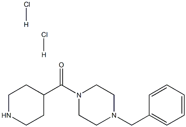 (4-BENZYLPIPERAZIN-1-YL)PIPERIDIN-4-YL-METHANONE DIHYDROCHLORIDE, 95+% 구조식 이미지