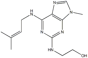 2-(2-HYDROXYETHYLAMINO)-6-(ISOPENT-2-ENYLAMINO)-9-METHYLPURINE 98% (HPLC) Structure