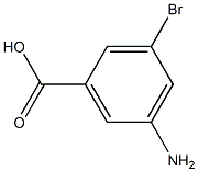 3-BROMO-5-AMINOBENZOIC ACID 구조식 이미지