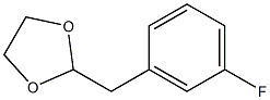3-(1,3-DIOXOLAN-2-YLMETHYL)-1-FLUOROBENZENE 96% Structure