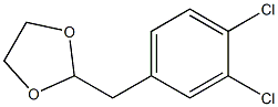 1,2-DICHLORO-4-(1,3-DIOXOLAN-2-YLMETHYL)BENZENE 96% 구조식 이미지