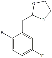 1,4-DIFLUORO-2-(1,3-DIOXOLAN-2-YLMETHYL)BENZENE 96% 구조식 이미지