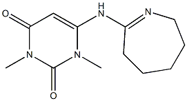1,3-DIMETHYL-6-(3,4,5,6-TETRAHYDRO-2H-AZEPIN-7-YLAMINO)PYRIMIDINE-2,4(1H,3H)-DIONE Structure