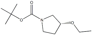1-BOC-(R)-3-ETHOXYPYRROLIDINE 구조식 이미지