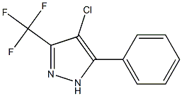 4-CHLORO-3-(TRIFLUOROMETHYL)-5-(PHENYL)PYRAZOLE 97% Structure