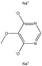 4,6-DIHYDROXY-5-METHOXYPYRIMIDINE DISODIUM SALT 구조식 이미지