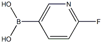 2-FLUOROPYRIDINE-5-BORONIC ACID 98% 구조식 이미지