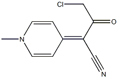 4-CHLORO-2-(1-METHYLPYRIDIN-4(1H)-YLIDENE)-3-OXOBUTANENITRILE Structure