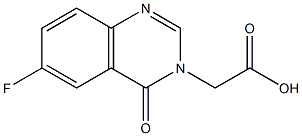 (6-FLUORO-4-OXOQUINAZOLIN-3(4H)-YL)ACETIC ACID 구조식 이미지