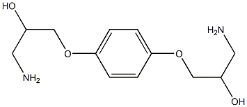 1-Amino-3-[4-(3-amino-2-hydroxy-propoxy)-phenoxy]-propan-2-ol 구조식 이미지