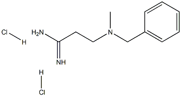 3-(Benzyl-methyl-amino)-propionamidine 2HCl 구조식 이미지