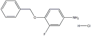 4-Benzyloxy-3-fluoro-phenylamine HCl 구조식 이미지