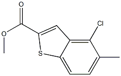 4-CHLORO-5-METHYL-BENZO[B]THIOPHENE-2-CARBOXYLIC ACID METHYL ESTER 구조식 이미지