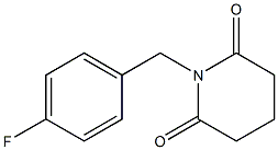 1-(4-FLUOROBENZYL)PIPERIDINE-2,6-DIONE Structure