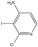 2-CHLORO-3-IODO-PYRIDINE-4-YLAMINE Structure