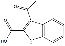 3-ACETYL-1H-INDOLE-2-CARBOXYLIC ACID 구조식 이미지