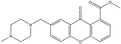 METHYL 7-((4-METHYLPIPERAZIN-1-YL)METHYL)-9-OXO-9H-XANTHENE-1-CARBOXYLATE Structure