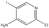 2-CHLORO-5-IODO-PYRIDINE-4-YLAMINE Structure