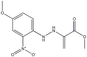 METHYL 2-(4-METHOXY-2-NITROPHENYLHYDRAZIN-2-YL)-ACRYLATE 구조식 이미지