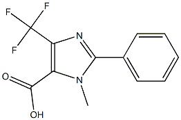 3-METHYL-2-PHENYL-5-TRIFLUOROMETHYL-3H-IMIDAZOLE-4-CARBOXYLIC ACID Structure