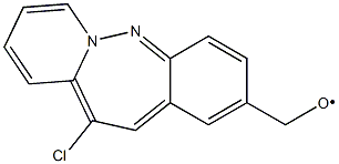 2-METHOXY,11-CHLORO DIBENZO(B,F)DIAZEPINE 구조식 이미지